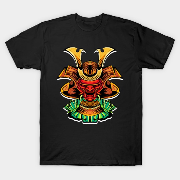 Samurai illustrations T-Shirt by San Creative